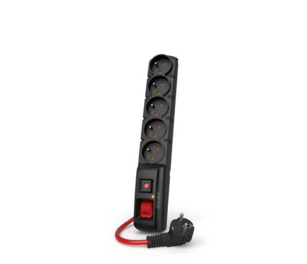 HSK DATA Acar F5 Power 16A - 5 gniazd, 3m, czarna - 663615 - zdjęcie